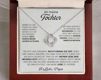 An meine Tochter Halskette – Tochter Geschenk von Papa – Vater Tochter Schmuck