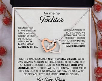 Tochter Halskette Geschenk von Papa – An meine Tochter Schmuck von Vater