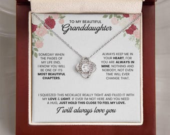 Granddaughter Gift – Special Granddaughter Birthday Gift, Christmas Jewelry, Granddaughter Necklace