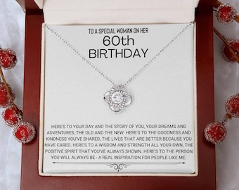 60th Birthday Necklace, 60th Birthday Jewelry for Women, 60th Birthday Present