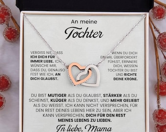 An meine Tochter Halskette – Tochter Geschenk von Mama – Mutter Tochter Liebe