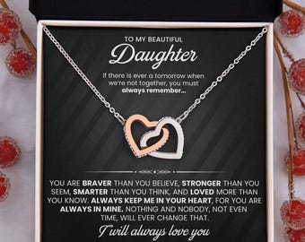 Daughter Gift, Mother Daughter Necklace, Gift for Daughter from Dad or Mom, Birthday Christmas Jewelry Gift, Meaningful Keepsake