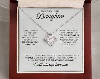 Daughter Gift, Mother Daughter Necklace, Gift for Daughter from Dad or Mom, Birthday & Christmas Jewelry Gift, Meaningful Keepsake