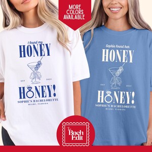 Honey Honey! Mamma Mia Bachelorette Shirts, Bachelorette Party Shirts, Custom Bachelorette Shirts, Bach Club, Bride | Comfort Colors