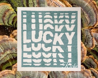 Lucky Nadelspitze Leinwand | Handbemalte 13 Maschen Leinwand | Anpassbare Farben