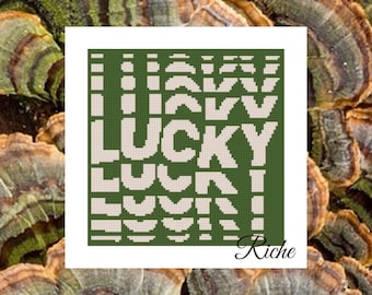 Lucky Digitales Stickmuster | 13 Maschentabelle | 18 Maschentabelle | Nadelspitzen als PDF