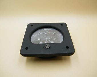 British RAF Spitfire fighter WW2 - voltmeter, control gauge - replica