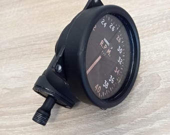 WW2 RAF - Spitfire Tachometer gauge 40 RPM version - 3D printed plastic replica