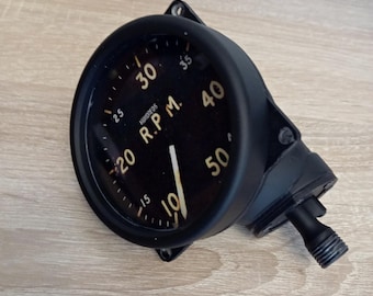WW2 RAF - Spitfire Tachometer gauge 50 RPM version - 3D printed plastic replica