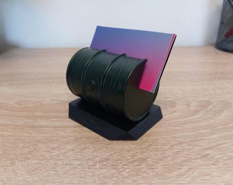 Visitekaarthouder standaard display - Brandstofvat - 3D-geprint model