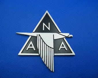 3D printed resin sign logo of North American Aviation - NAA - reproduction