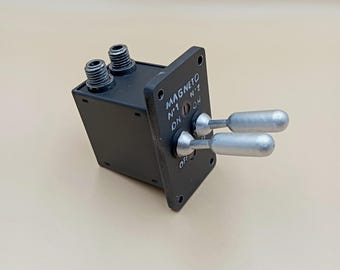 British RAF Spitfire fighter airplane WW2 era - Magneto switch - plastic replica #2