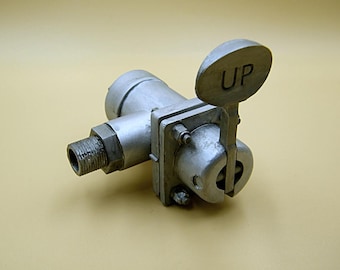 British RAF Spitfire fighter WW2 - flap lever, instrument panel part - replica