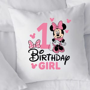 Minnie Mouse 1° compleanno PNG, Clipart della festeggiata, Design per maglietta (download digitale) immagine 6
