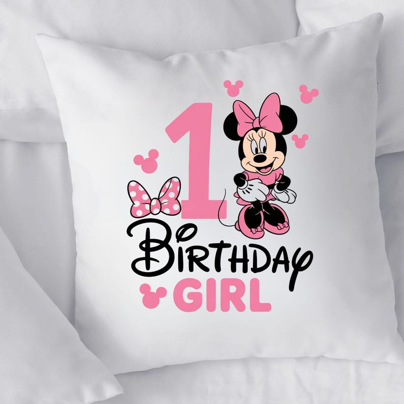 Minnie Mouse 1° compleanno PNG, Clipart della festeggiata, Design per maglietta (download digitale) immagine 6
