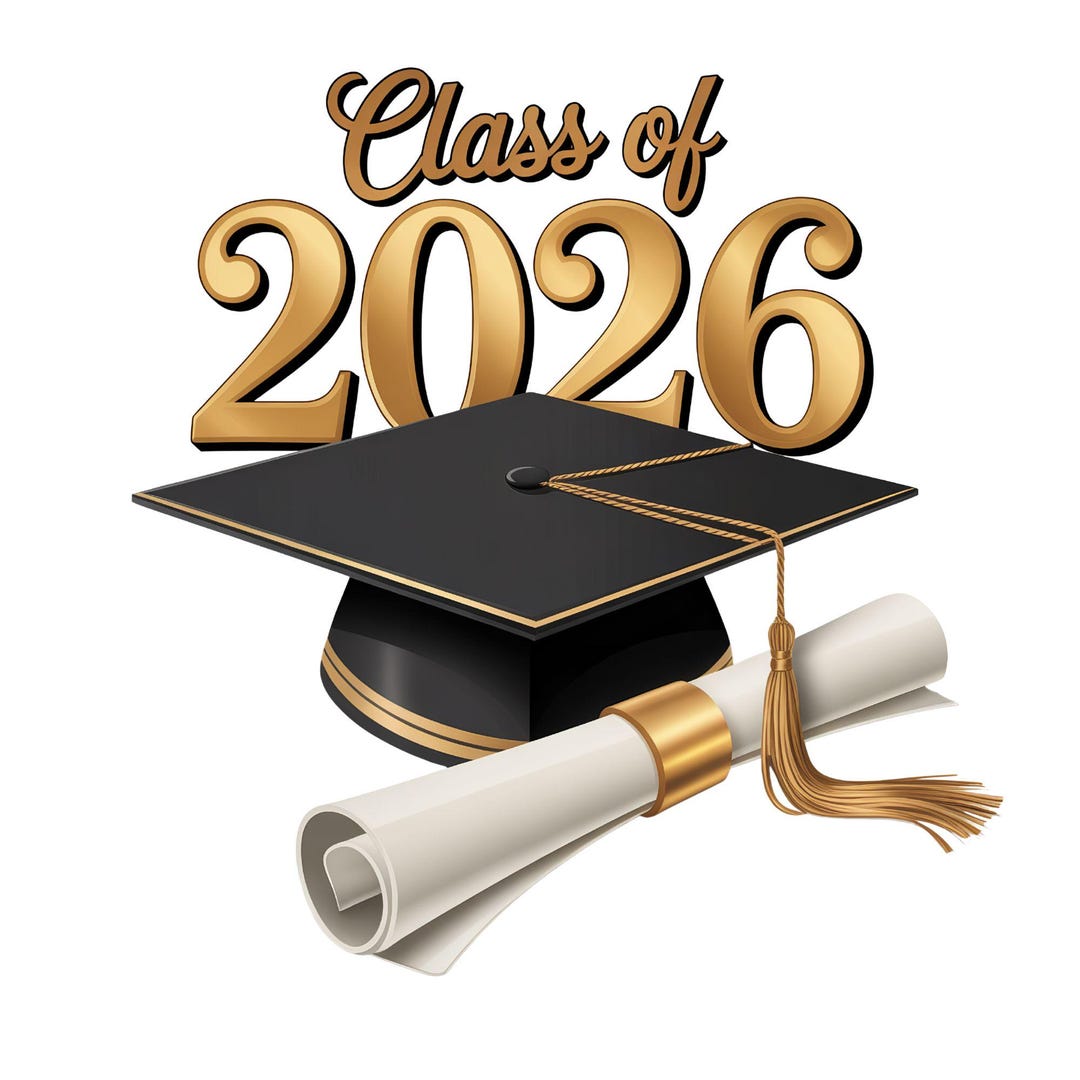 Class of 2026 Graduation Clipart, Cap Design PNG, College & University ...
