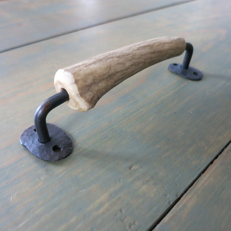 Deer Antler Drawer Pull Single Antler Drawer Handle Etsy