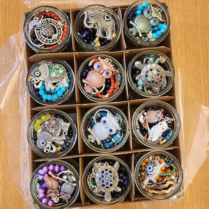 Mystery Jewelry Jar, Handmade-Style Surprise in 10 oz Glass Jar, Costume Jewelry Grab Bag