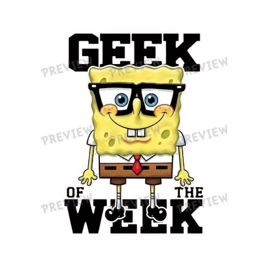 Geek of the Week Cartoon SVG | Nerdy Cartoon Character Clipart | Funny ...