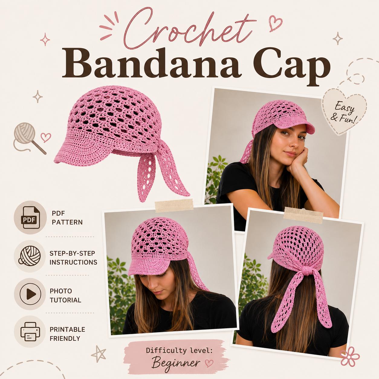 Bandana Cap - Etsy