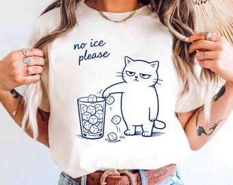 No Ice Please Cat Meme PNG, Design pour la justice sociale (téléchargement numérique)