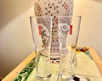 Peroni Pint Glasses - Set of Two - New/Unused