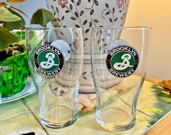 Brooklyn Brewery Pint Glasses - Set of Two - New/Unused