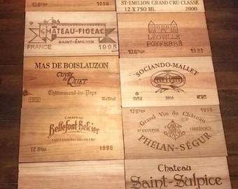 Wine Crate End Panels - Set of 6 Panels