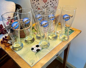Blue Moon Pint Glasses - Set of Two - New/Unused