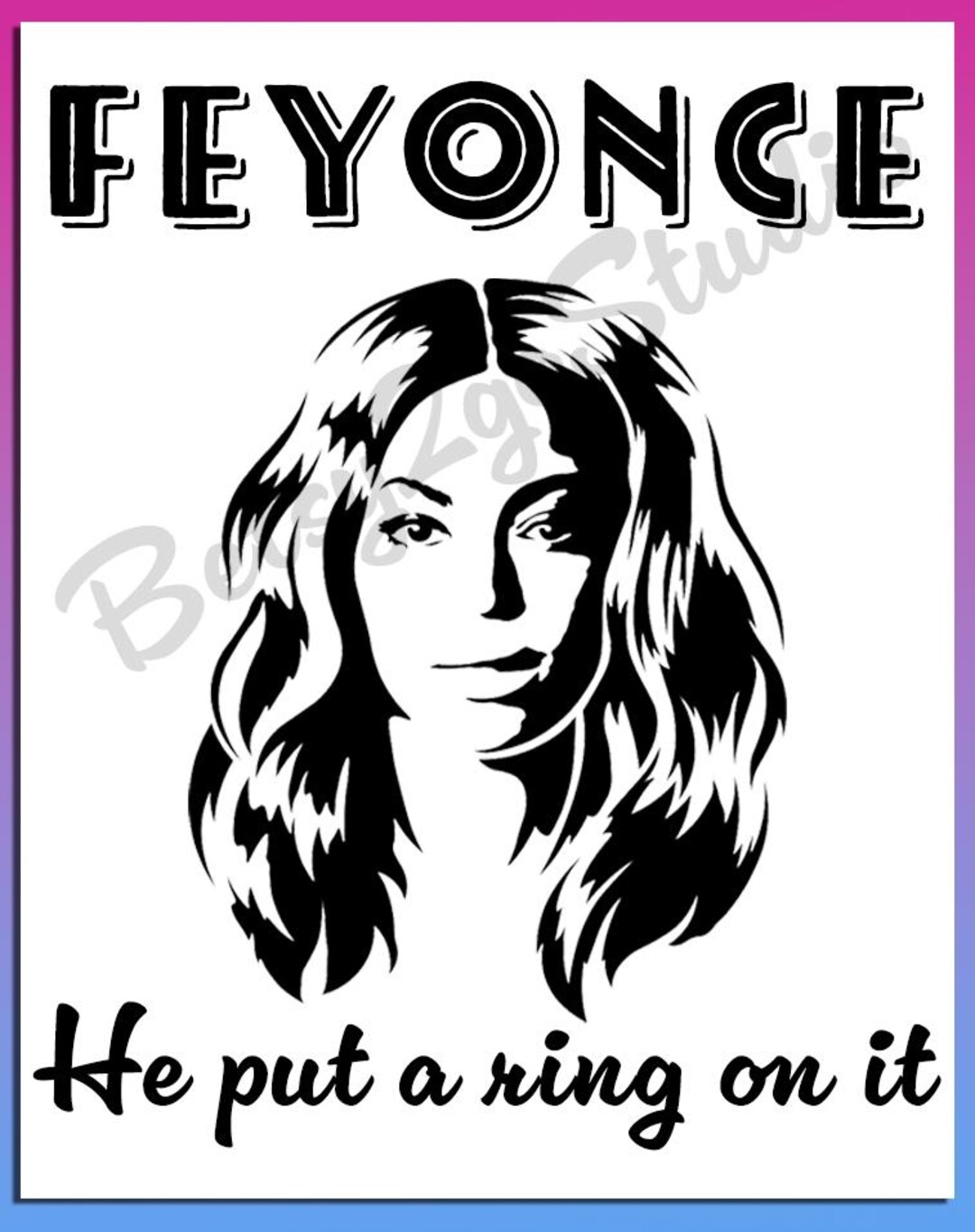 Beyonce - Feyonce - Fiance - Announcement - Digital Download - .svg ...