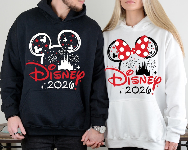 Disney 2026 Hoodie, Family Matching Hoodie, Personalized Hoodie, Disneyland Hoodie, Disney Squad Hoodie, Minnie Mickey Gift, Disney Hoodie image 1