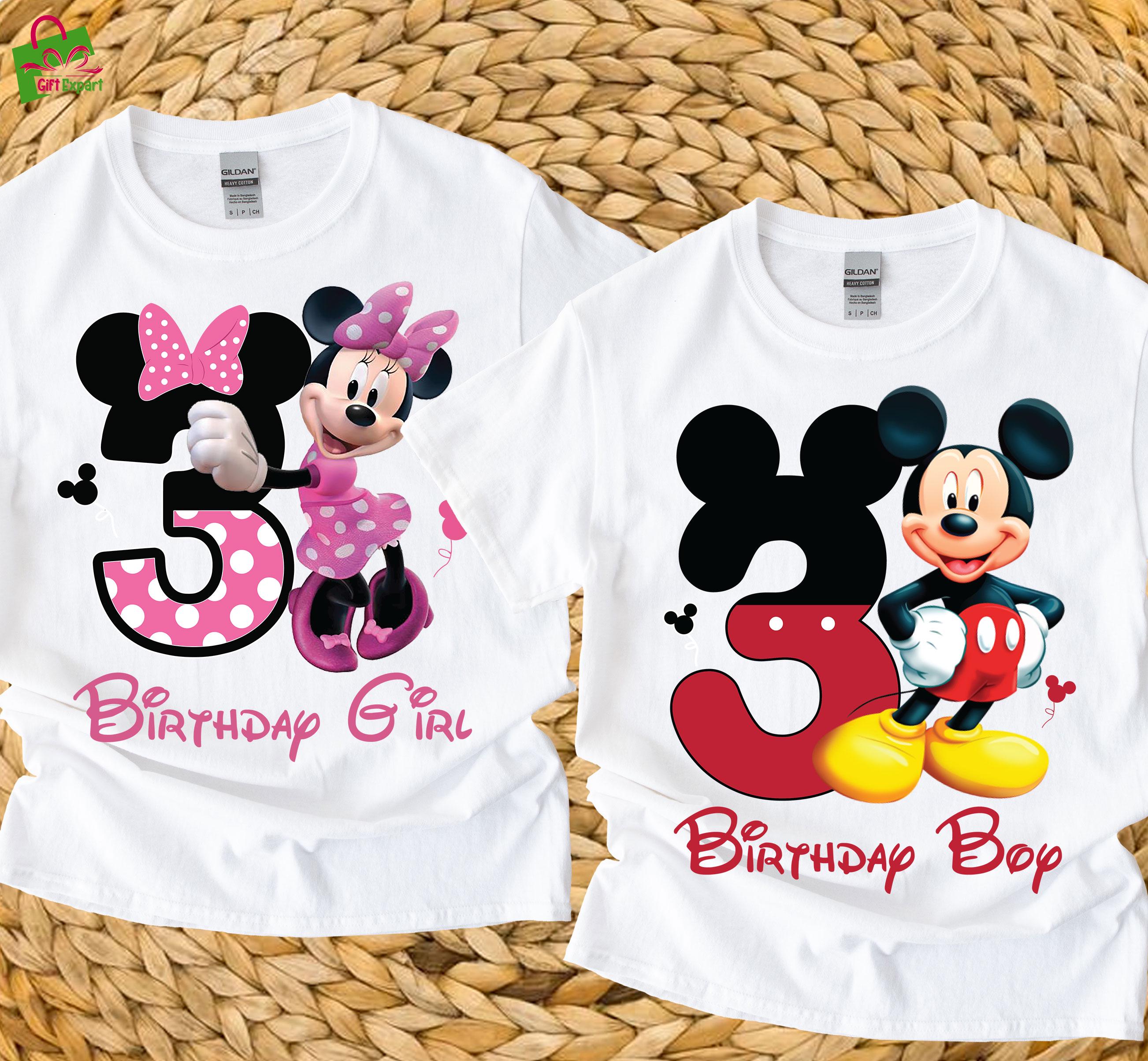 Mickey mouse 3rd birthday shirt - Etsy 日本