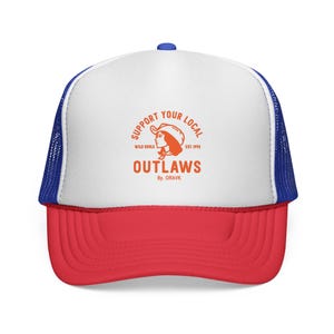 Support Your Local Outlaws Trucker Cap: Vintage Outdoor Adventure Hat