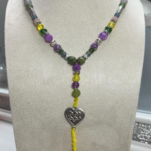 Yellow palette necklace