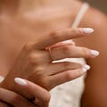 Dainty Minimalist 14K Gold Diamond CZ Ring, Custom April Birthstoone Ring, Unique CZ Promise Ring, Women Classic Everyday Ring, Gift for Her