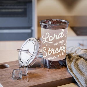 Tasse religieuse en acrylique, tasse versets de la Bible, cadeau chrétien, verres inspirants, gobelet religieux personnalisé, porte-boissons spirituel