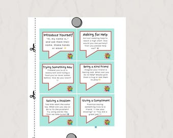 Confidence Role-Play Cards for Kids: Social Skills Game (Digital Download)