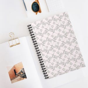 Floral Spiral Notebook - Ruled Line Journal for School, Work, Note-Taking, Gift for Students, Writers, Nature Lovers