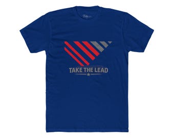 Camiseta Unissex de Algodão com Estampa Motivacional "Assuma a Liderança" | Camiseta com Frase de Liderança, Camiseta Minimalista para o Dia a Dia