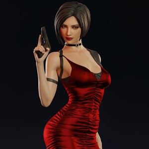 jill valentine red dress Resident Evil 3 | Jill Valentine | Mini Dress Red 4K