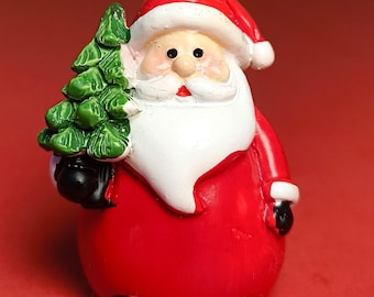 Handmade Mini Santa Claus Figurine - Christmas Table Decor