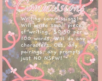 Custom Writing Commission (Digital PDF)