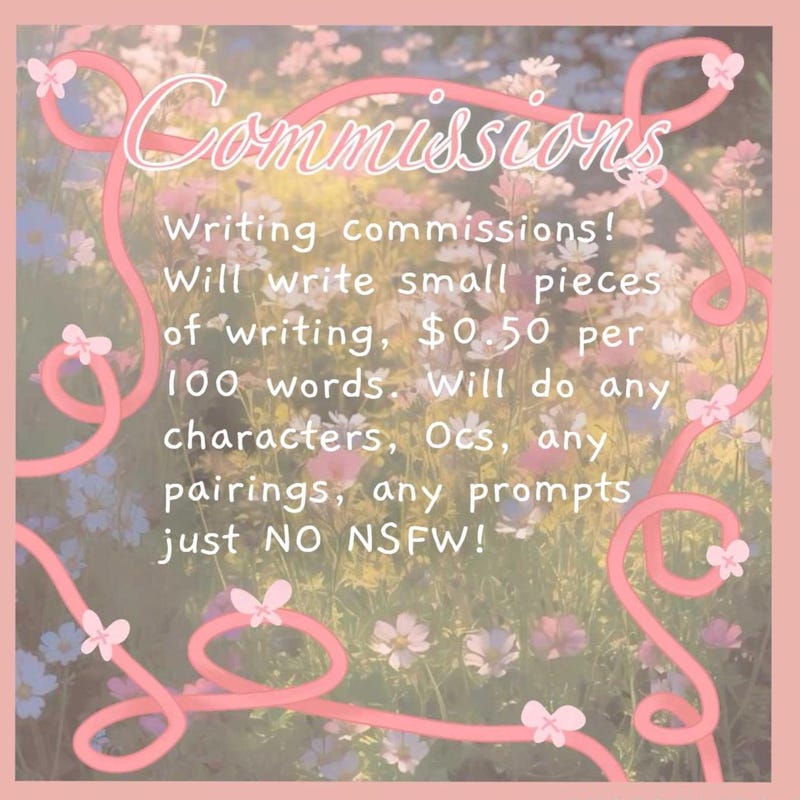Writing Commissions Examples Writing Commissions - Etsy
