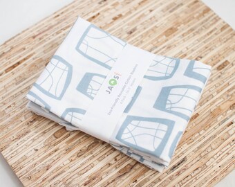 Large Cloth Napkins - Set of 4 - (N3471) - Soba Gray Modern Reusable Fabric Napkins