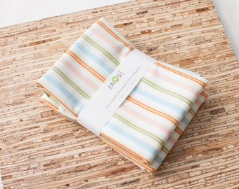 Large Cloth Napkins - Set of 4 - (N9179) - Stripe Modern Reusable Fabric Napkins