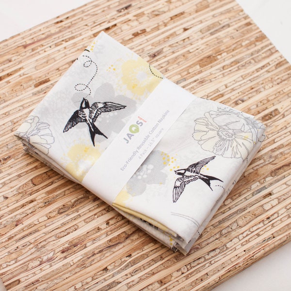 Bird Napkins Etsy
