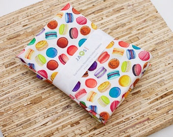 Large Cloth Napkins - Set of 4 - (NC029) - Colorful Macarons Reusable Fabric Napkins