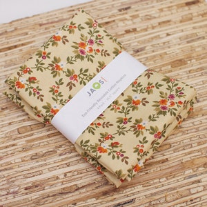 Large Cloth Napkins - Set of 4 (NF846) - Vine Floral Fabric Napkins