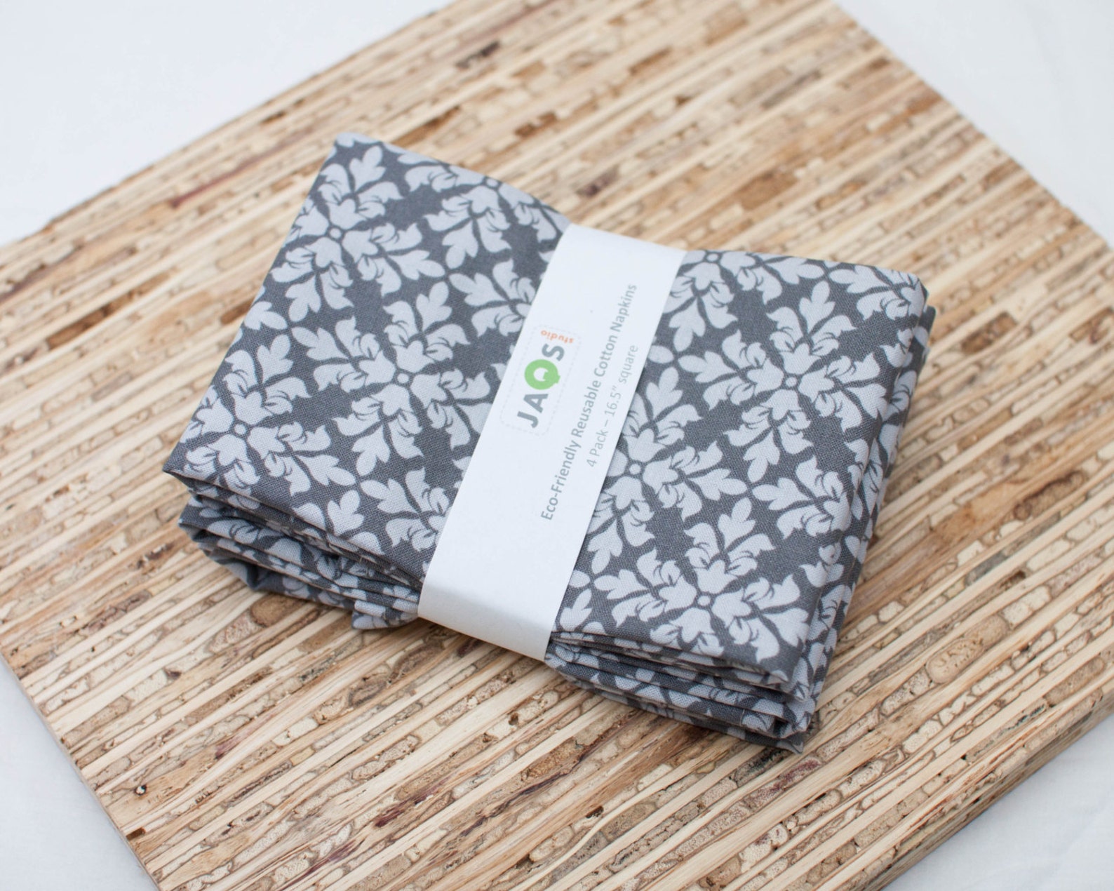 SALE Large Cloth Napkins Set of 4 N2450 Gray Modern Etsy