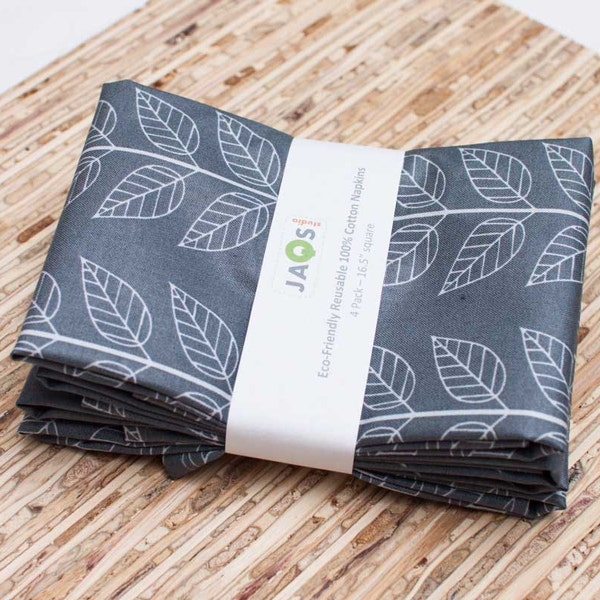 Eco-Friendly Large Cloth Napkins - Set of 4 - (N1031)